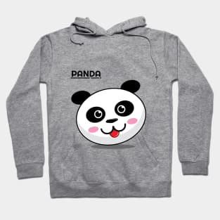 Minimalist cute panda design Hoodie